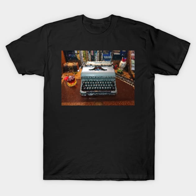 BLUEBIRD VINTAGE TYPEWRITER T-Shirt by MarniD9